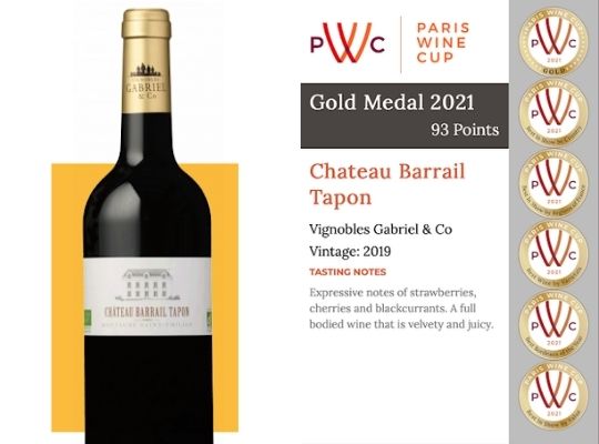The wine grabbed 5 awards at the 2021 Paris wine Competition.