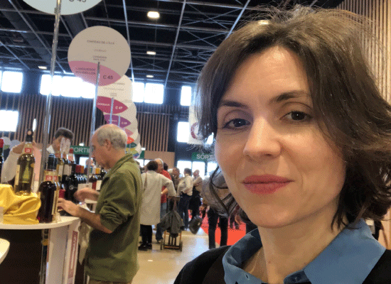 Maja Alves at a wine fair