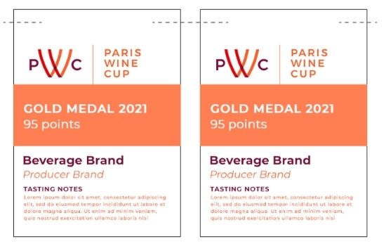 Paris Wine Cup Shelf Talkers